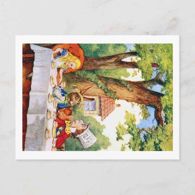 POSTAL EL MAD HATTER'S TEA FIESTA (Anverso)
