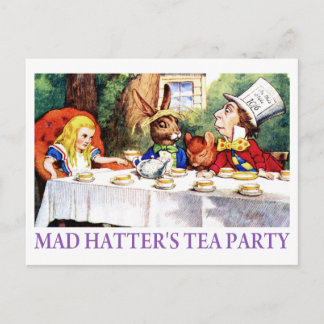 POSTAL EL MAD HATTER'S TEA FIESTA