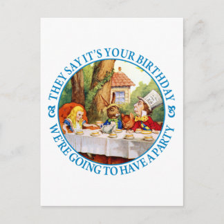 POSTAL EL MAD HATTER'S TEA FIESTA