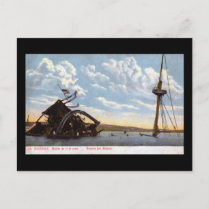 Postal El Maine, La Habana, Cuba Vintage 1908