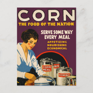 Postal El maíz, la comida de la nación