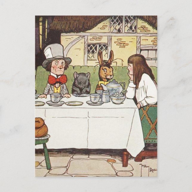 Postal El mal Fiesta del té (Anverso)