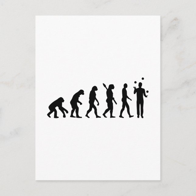 Postal El malestar de la evolución (Anverso)