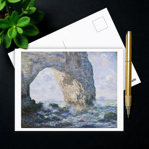 Postal El Manneporte cerca de Étretat, Monet