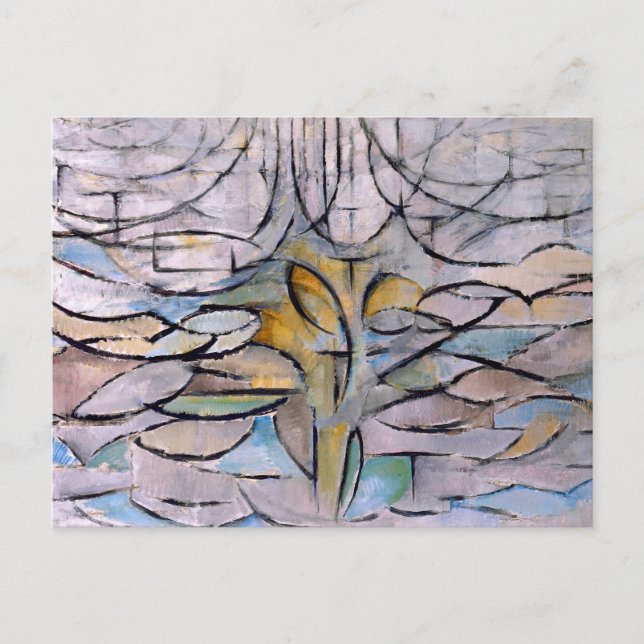 Postal El manzano en flor - Piet Mondrian -  (Anverso)