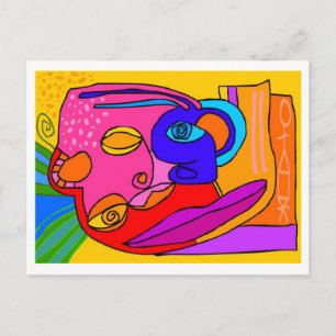 Postal 'el mapa del tesoro al interior'