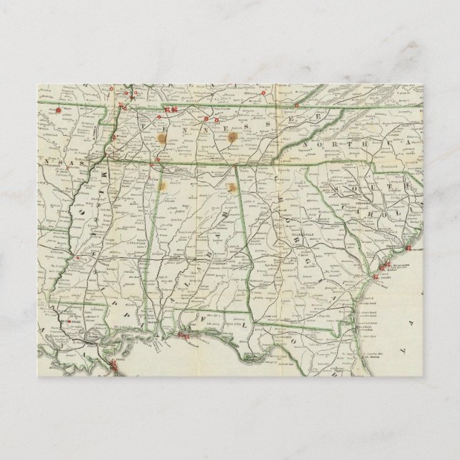 Postal El mapa histórico de la guerra (Anverso)