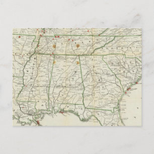 Postal El mapa histórico de la guerra