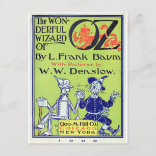 Postal El Maravilloso Mago de Oz - 1900