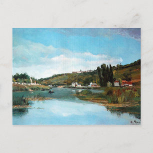 Postal El marne en Chennevieres por Camille Pissarro