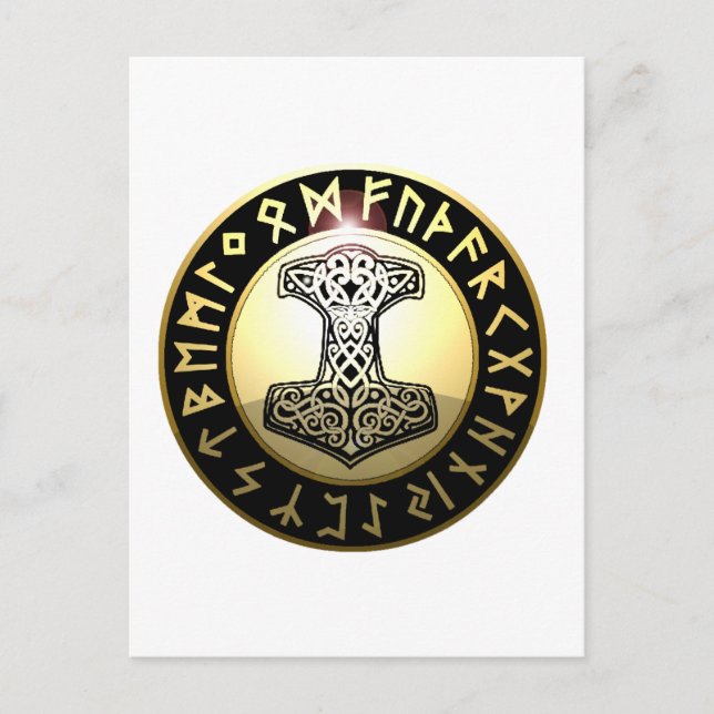 Postal El martillo de Thor (Anverso)