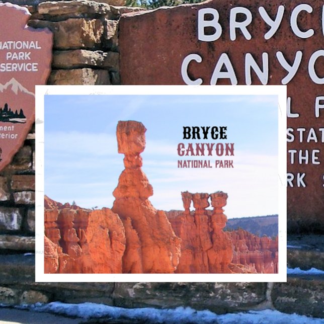 Postal El martillo de Thor Hoodoo Parque Nacional Bryce C (Subido por el creador)