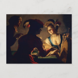 Postal El Matchmaker - Gerrit Van Honthorst