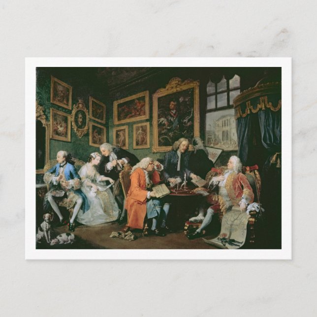 Postal El matrimonio a la manera: I - El acuerdo matrimon (Anverso)