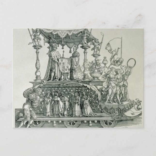 Postal El matrimonio de Borgoña (Anverso)