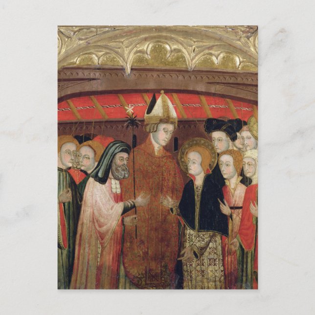 Postal El matrimonio de la Virgen (Anverso)