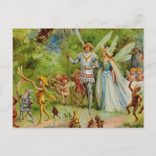 Postal El matrimonio de Thumbelina (Anverso)
