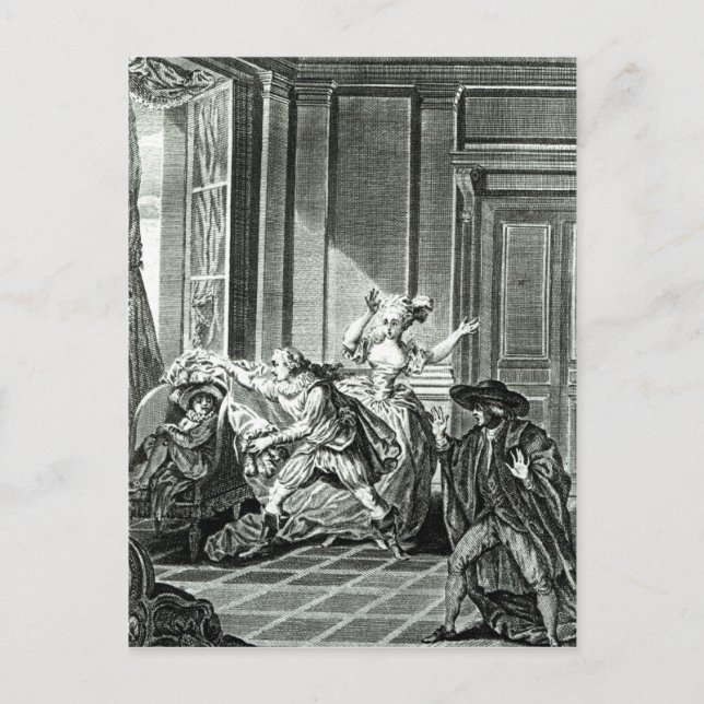 Postal El matrimonio del Figaro (Anverso)