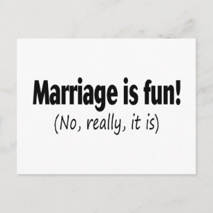 Postal El Matrimonio Es Divertido No Realmente