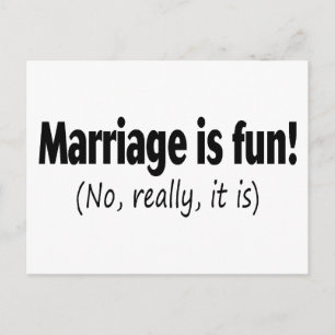Postal El Matrimonio Es Divertido, No Realmente, Es