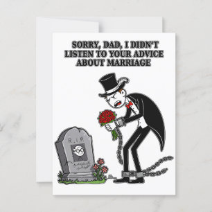 Postal el matrimonio es estúpido juntos