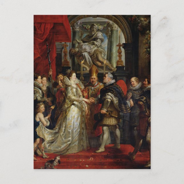 Postal El matrimonio por delegación (Anverso)