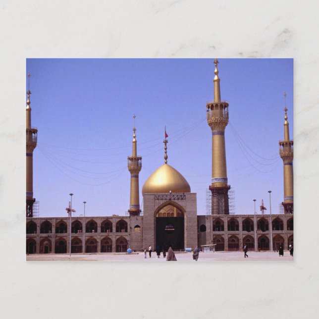 Postal El mausoleo de Khomeini, Irán (Anverso)