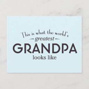 Postal El mayor abuelo del mundo
