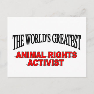 Postal El mayor activista de derechos de los animales del