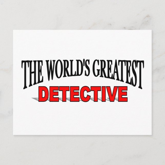 Postal El mayor detective del mundo (Anverso)
