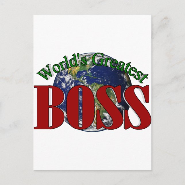 Postal El mayor jefe del mundo (Anverso)