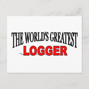 Postal El mayor leñador del mundo
