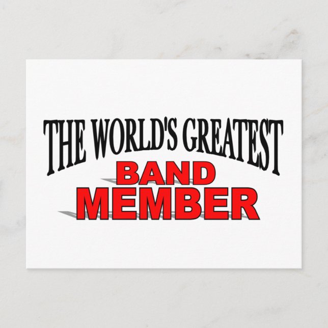 Postal El mayor miembro de la banda del mundo (Anverso)