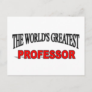 Postal El mayor profesor del mundo