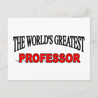 Postal El mayor profesor del mundo
