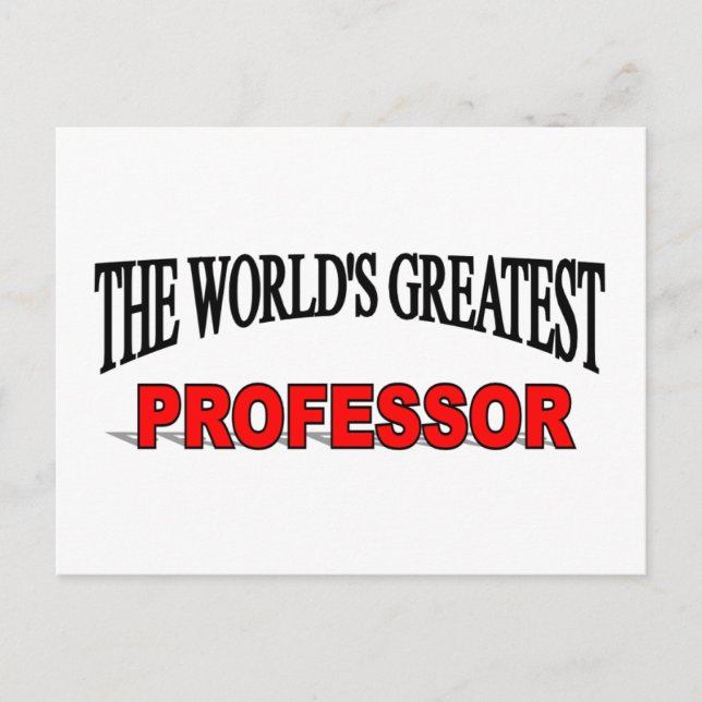 Postal El mayor profesor del mundo (Anverso)