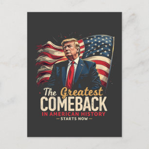 Postal El mayor regreso de Trump en la historia de Estado