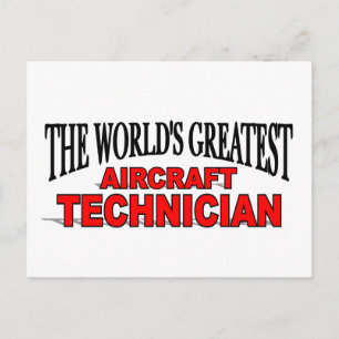 Postal El mayor técnico de aviones del mundo