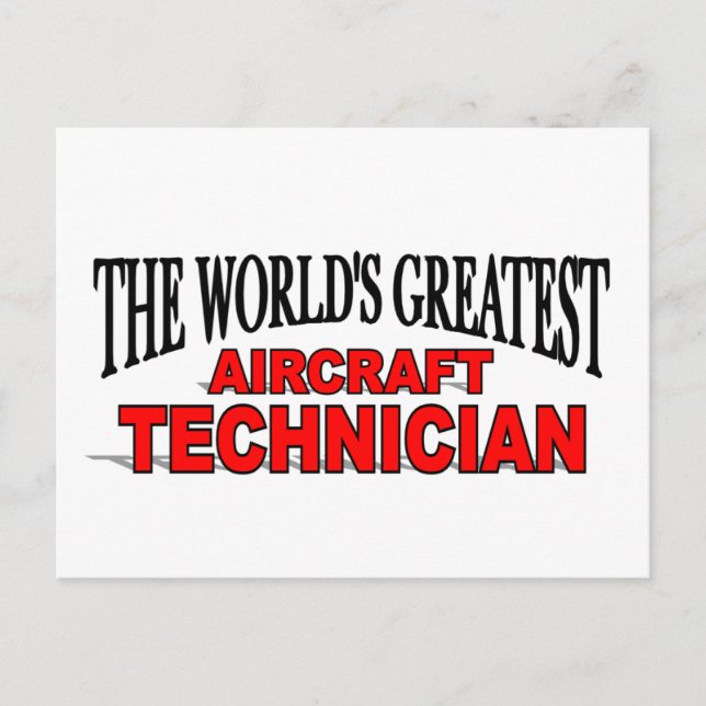 Postal El mayor técnico de aviones del mundo (Anverso)