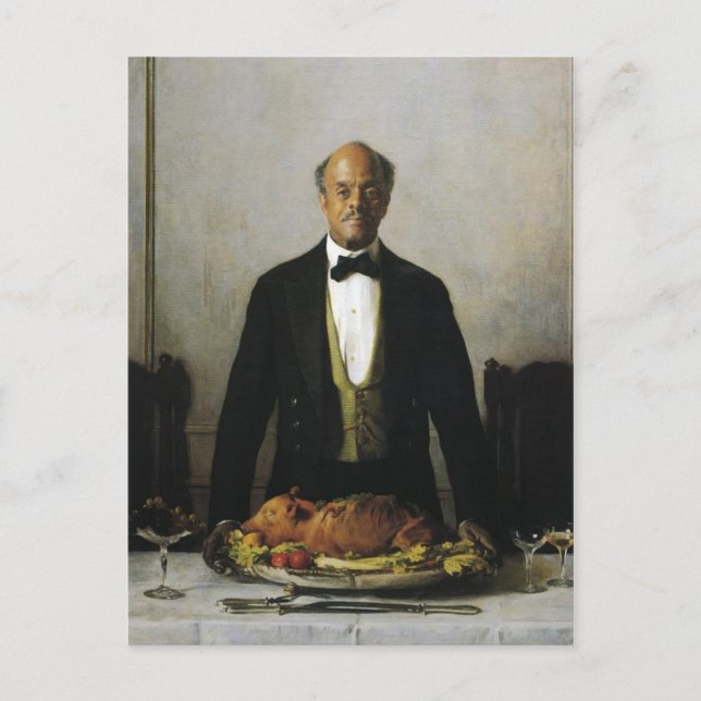 Postal El mayordomo (Anverso)