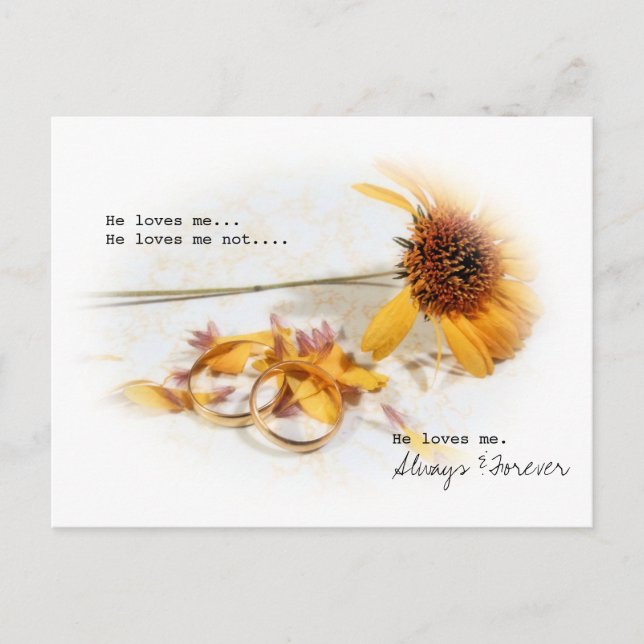 Postal Él me ama (Anverso)