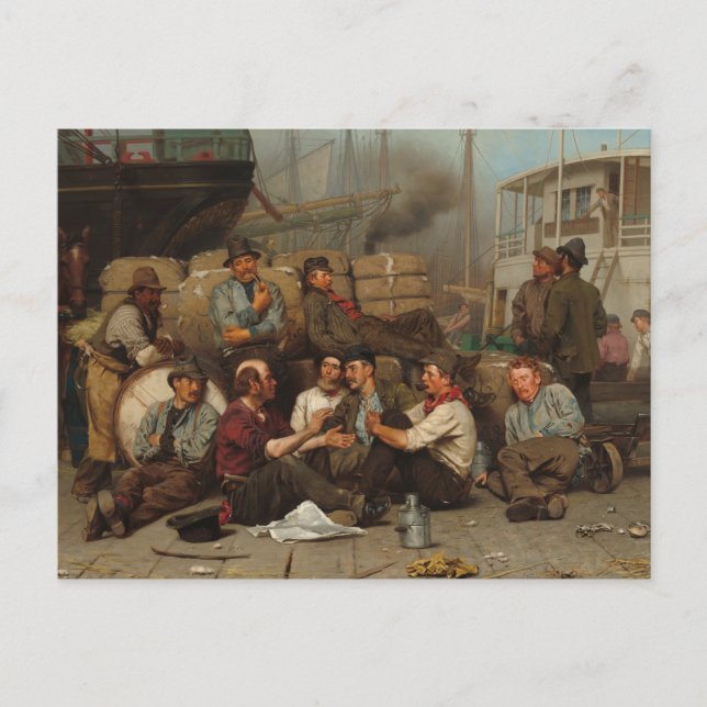 Postal El mediodía de los Longshoremen (Anverso)