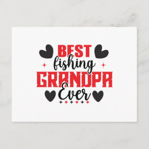 Postal El mejor abuelo de pesca del día del padre