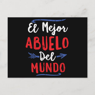 Postal El mejor Abuelo Del Mundo Día Del Abuelo