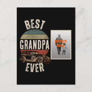 POSTAL EL MEJOR ABUELO DEL MUNDO REGALO PERSONALIZADO PAR