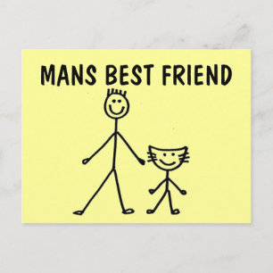 Postal El mejor amigo de los hombres, el CAT, las postale