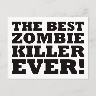Postal El mejor asesino del zombi nunca