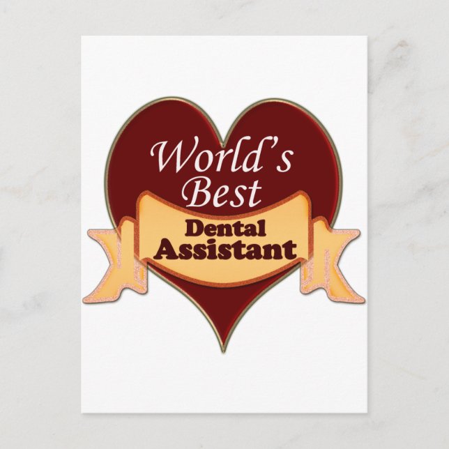 Postal El mejor asistente dental del mundo (Anverso)