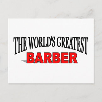 Postal El mejor barbero del mundo