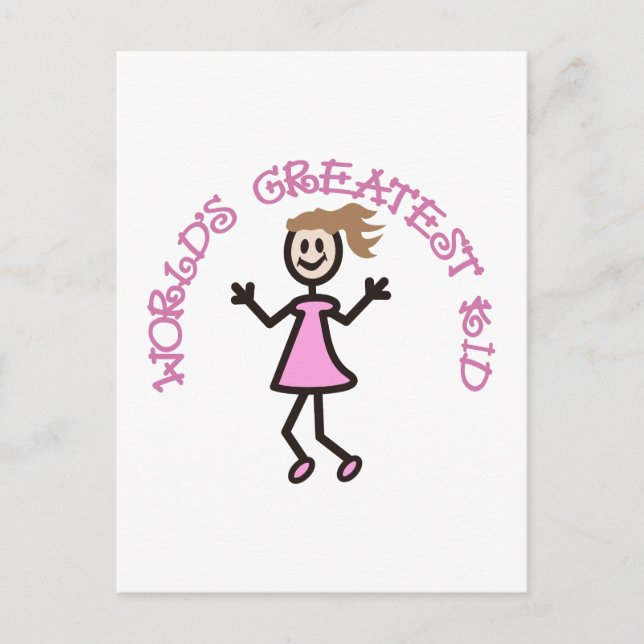 Postal El mejor chico del mundo (Anverso)